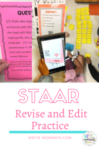 staar revise and edit practice