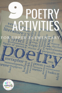 poetry activities for upper elementary