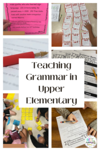 teaching grammar in upper elementary